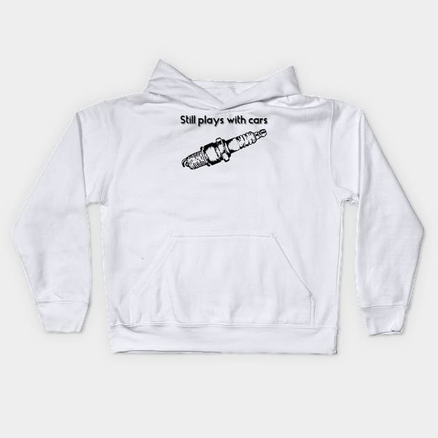 Still plays with cars Kids Hoodie by Sloop